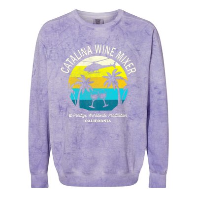 Cata.lina Wine Mixer Party Colorblast Crewneck Sweatshirt