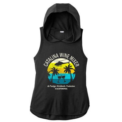 Cata.lina Wine Mixer Party Ladies PosiCharge Tri-Blend Wicking Draft Hoodie Tank