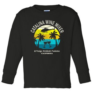 Cata.lina Wine Mixer Party Toddler Long Sleeve Shirt