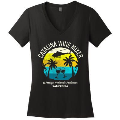 Cata.lina Wine Mixer Party Women's V-Neck T-Shirt