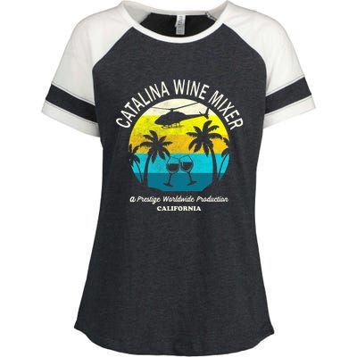 Cata.lina Wine Mixer Party Enza Ladies Jersey Colorblock Tee