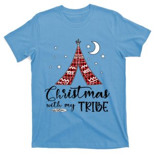 Christmas With My Tribe Red Plaid Family Matching Outfit Gift T-Shirt