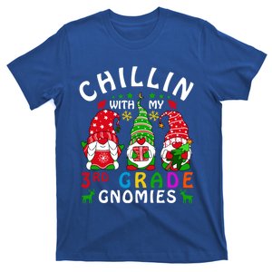 Chillin With My Third Grade Gnomies Christmas Teachers Gnome Great Gift T-Shirt