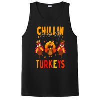 Chillin With My Turkeys Thanksgiving Family Gift PosiCharge Competitor Tank