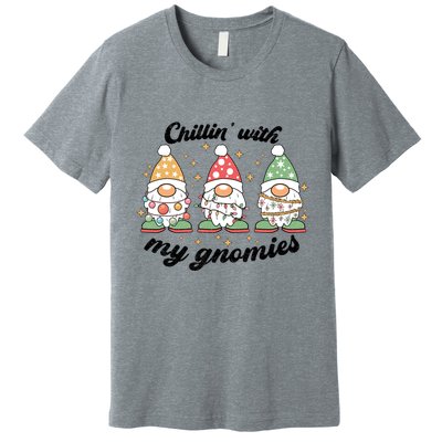 Chillin With My Gnomies Christmas Holiday Premium T-Shirt