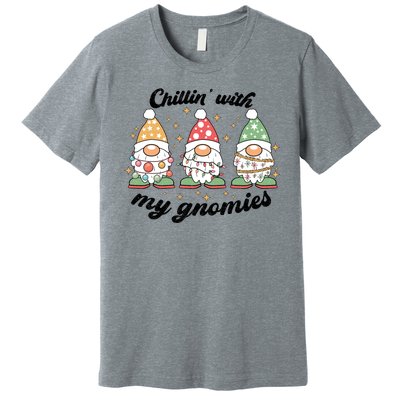 Chillin With My Gnomies Christmas Holiday Premium T-Shirt