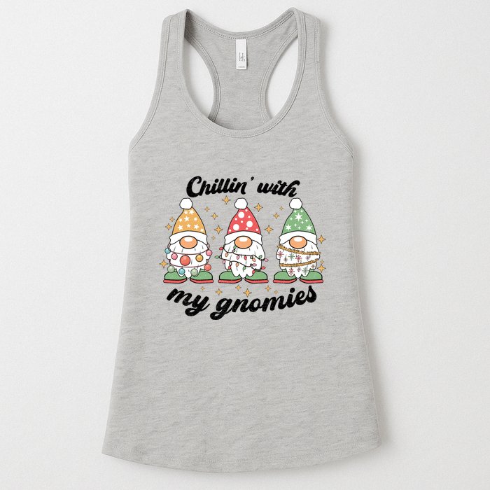 Chillin With My Gnomies Christmas Holiday Womens Tank Top