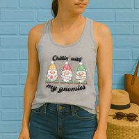 Chillin With My Gnomies Christmas Holiday Womens Tank Top