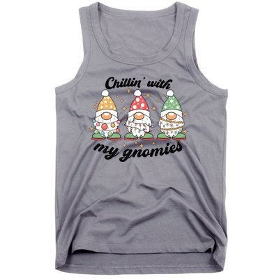 Chillin With My Gnomies Christmas Holiday Tank Top