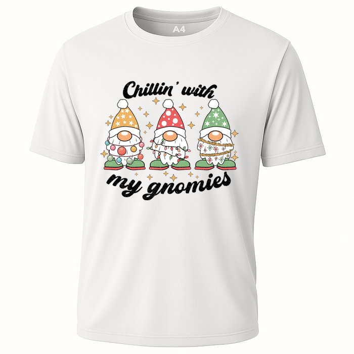 Chillin With My Gnomies Christmas Holiday Cooling Performance Crew T-Shirt