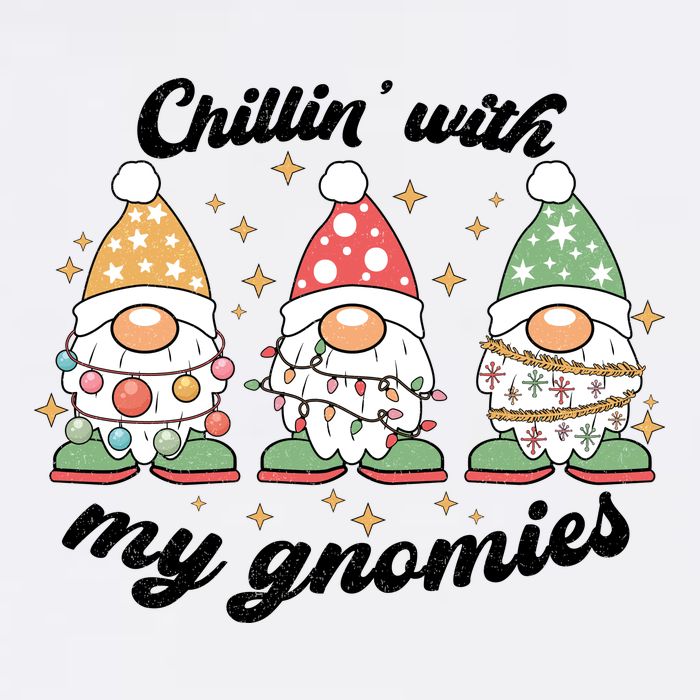 Chillin With My Gnomies Christmas Holiday Cooling Performance Crew T-Shirt