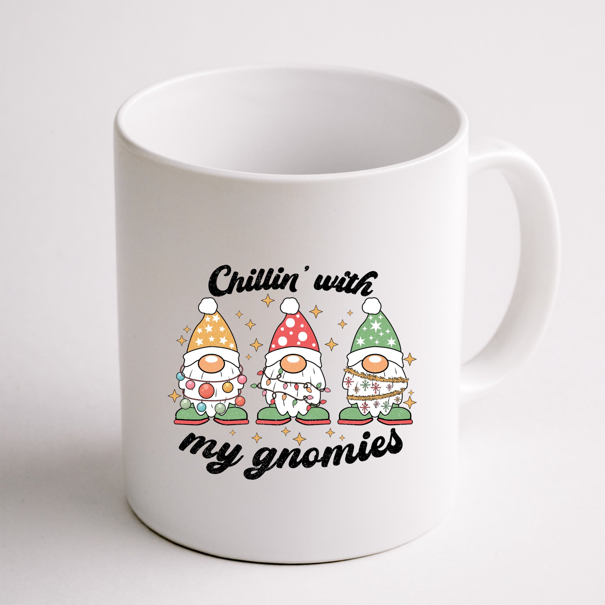 Chillin With My Gnomies Christmas Holiday Mug