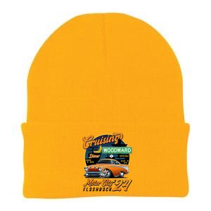 Cruising Woodward Motor City Flashback 2024 Orange Version Knit Cap Winter Beanie