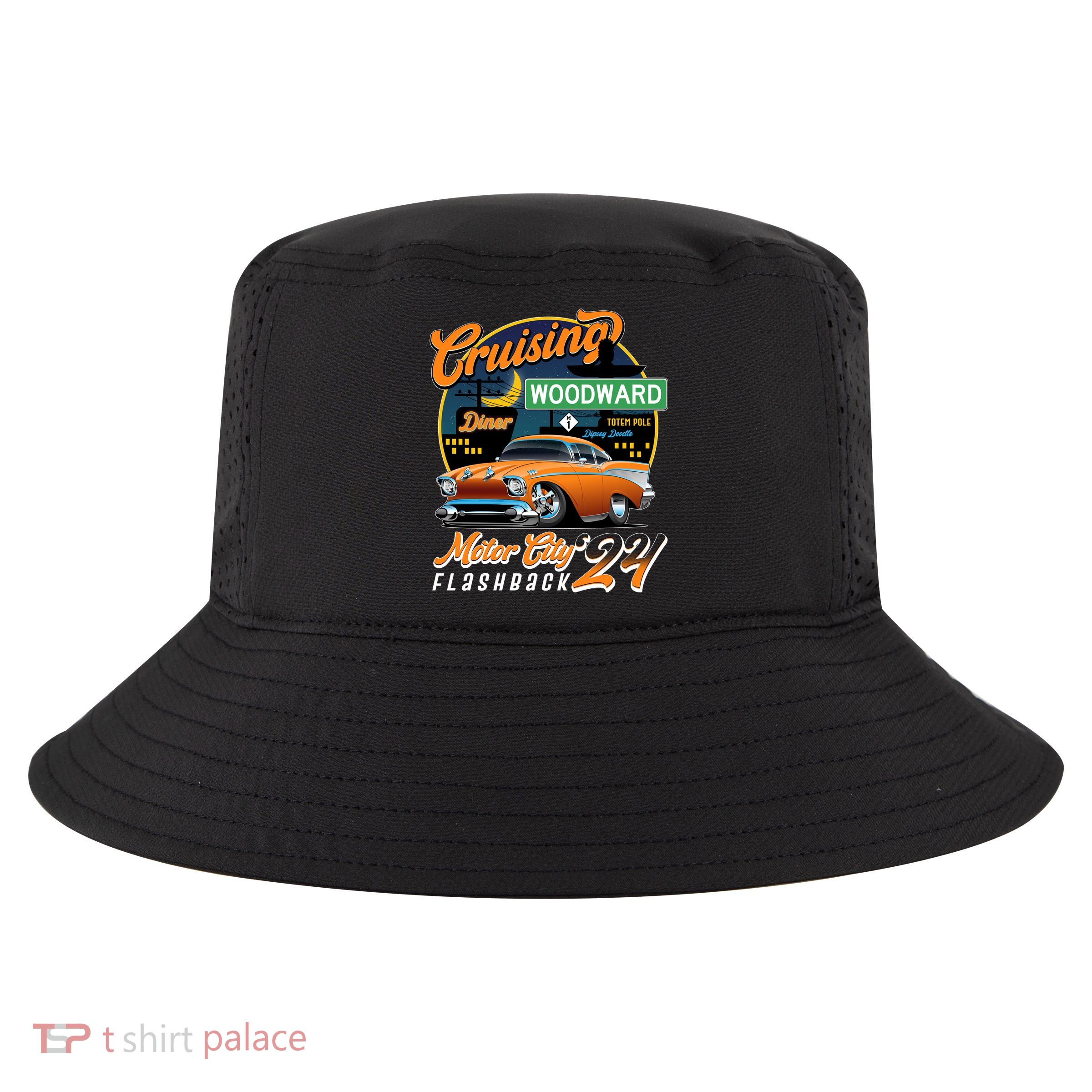 Cruising Woodward Motor City Flashback 2024 Orange Version Cool Comfort Performance Bucket Hat