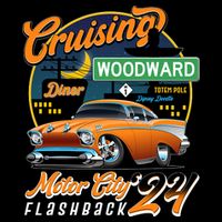 Cruising Woodward Motor City Flashback 2024 Orange Version 16 in Basic Backpack