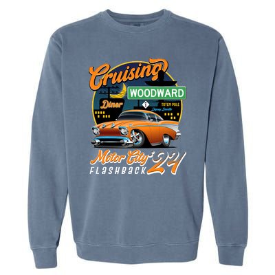 Cruising Woodward Motor City Flashback 2024 Orange Version Garment-Dyed Sweatshirt