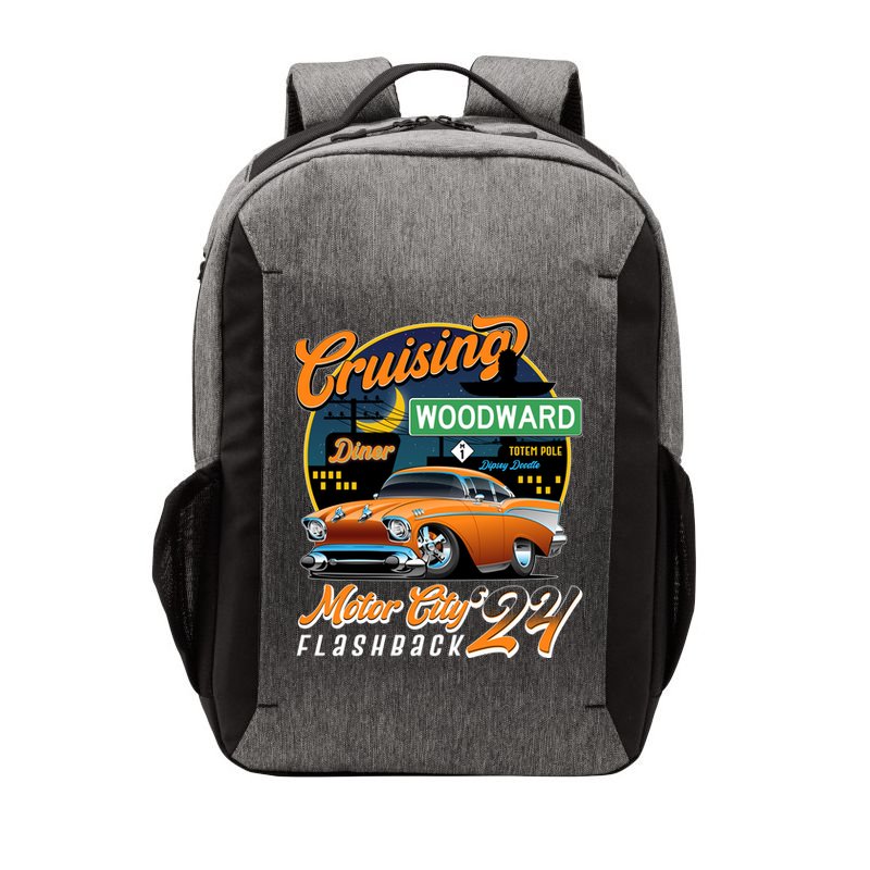 Cruising Woodward Motor City Flashback 2024 Orange Version Vector Backpack