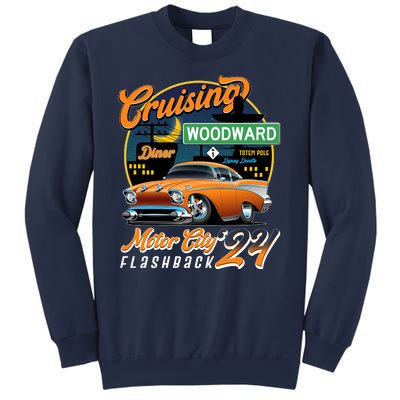 Cruising Woodward Motor City Flashback 2024 Orange Version Sweatshirt