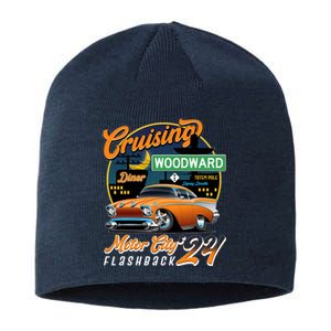 Cruising Woodward Motor City Flashback 2024 Orange Version Sustainable Beanie