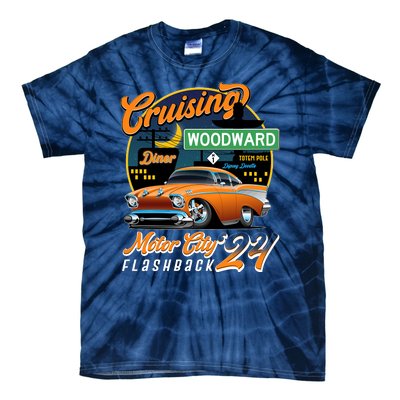 Cruising Woodward Motor City Flashback 2024 Orange Version Tie-Dye T-Shirt