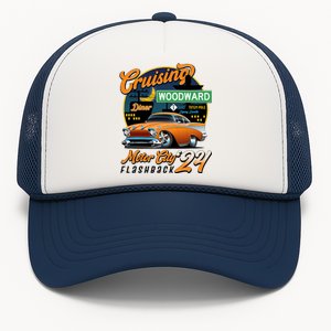 Cruising Woodward Motor City Flashback 2024 Orange Version Trucker Hat