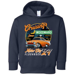 Cruising Woodward Motor City Flashback 2024 Orange Version Toddler Hoodie