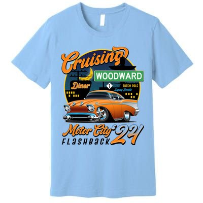 Cruising Woodward Motor City Flashback 2024 Orange Version Premium T-Shirt