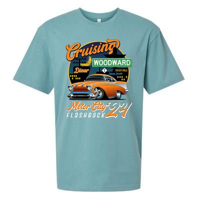 Cruising Woodward Motor City Flashback 2024 Orange Version Sueded Cloud Jersey T-Shirt