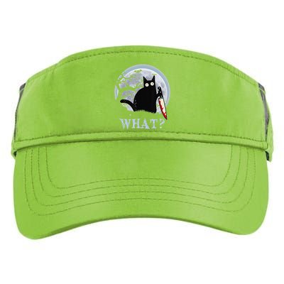 Cat What Murderous Black Cat With Knife Halloween Costume Adult Drive Performance Visor