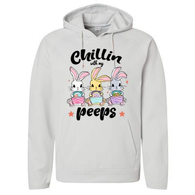 Chillin With My Peeps Performance Fleece Hoodie