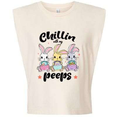 Chillin With My Peeps Garment-Dyed Women's Muscle Tee