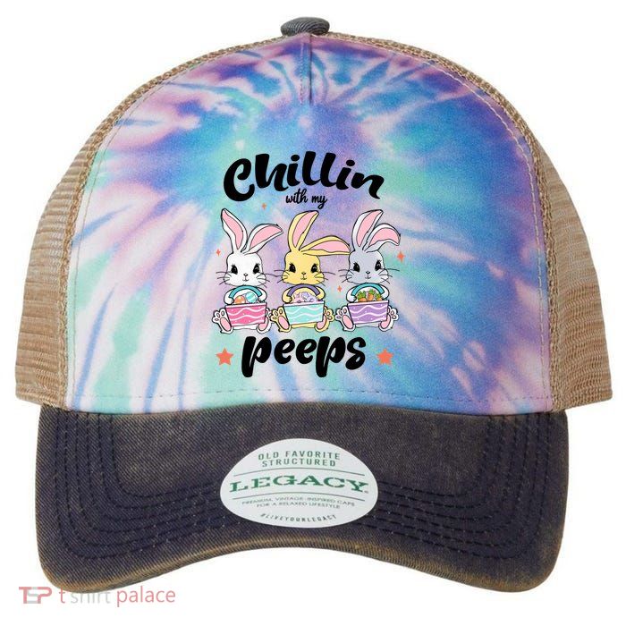 Chillin With My Peeps Legacy Tie Dye Trucker Hat