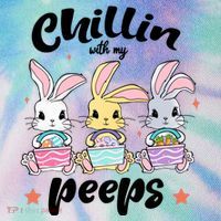 Chillin With My Peeps Legacy Tie Dye Trucker Hat