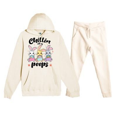 Chillin With My Peeps Premium Hooded Sweatsuit Set