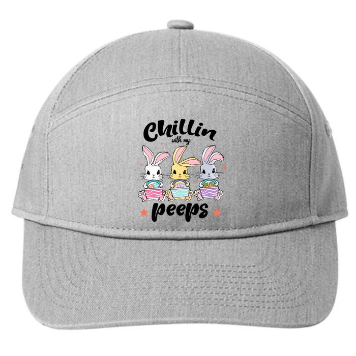 Chillin With My Peeps 7-Panel Snapback Hat