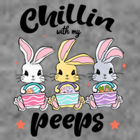 Chillin With My Peeps 7-Panel Snapback Hat