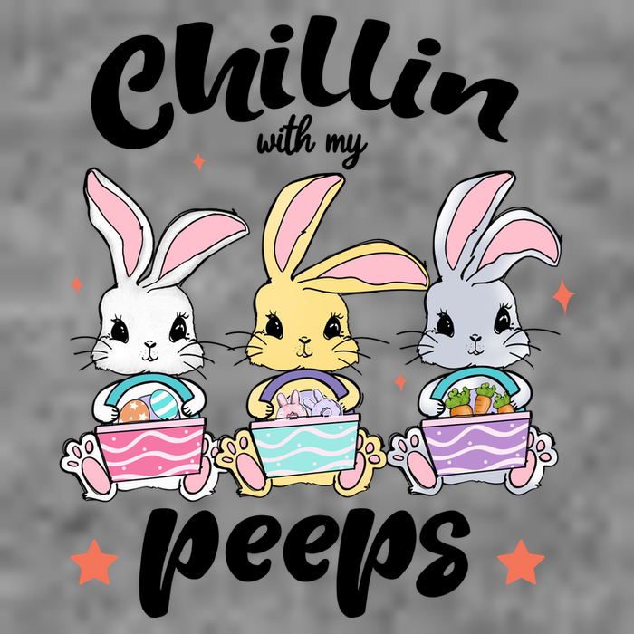 Chillin With My Peeps 7-Panel Snapback Hat