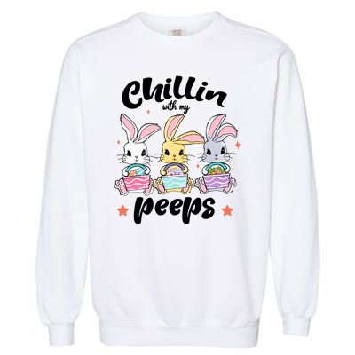 Chillin With My Peeps Garment-Dyed Sweatshirt