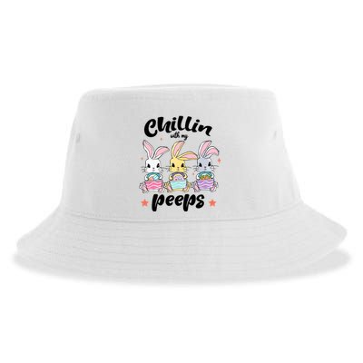 Chillin With My Peeps Sustainable Bucket Hat