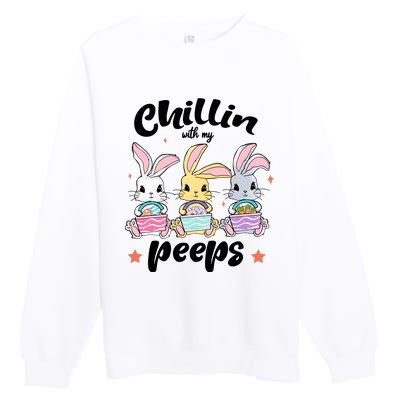 Chillin With My Peeps Premium Crewneck Sweatshirt