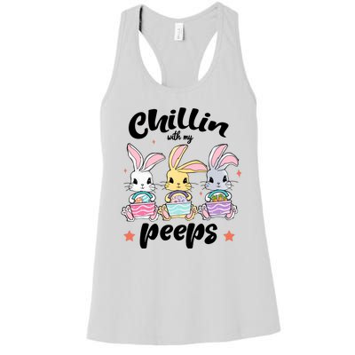 Chillin With My Peeps Women's Racerback Tank