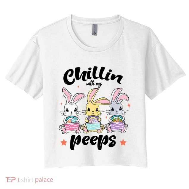 Chillin With My Peeps Crop Top