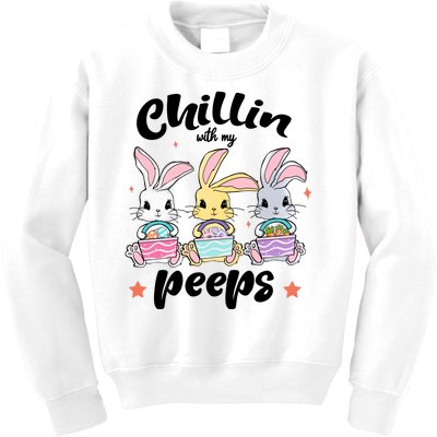 Chillin With My Peeps Kids Sweatshirt