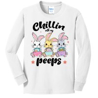 Chillin With My Peeps Kids Long Sleeve Shirt