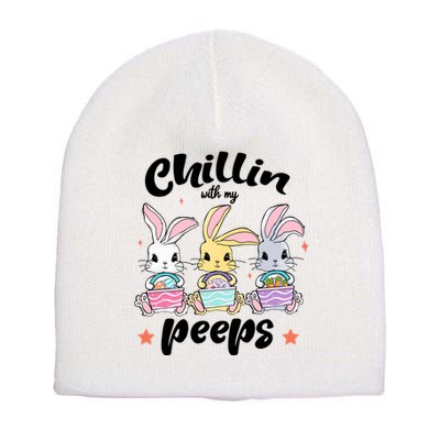 Chillin With My Peeps Short Acrylic Beanie