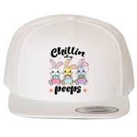 Chillin With My Peeps Wool Snapback Cap