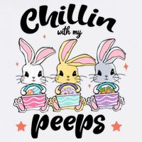 Chillin With My Peeps Wool Snapback Cap