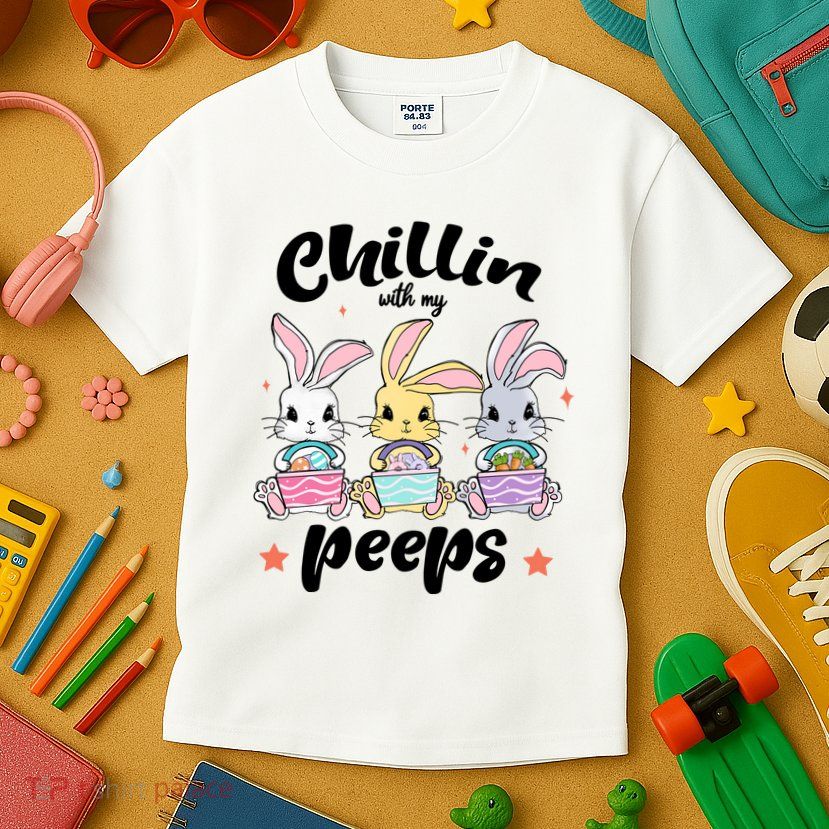 Chillin With My Peeps Kids T-Shirt