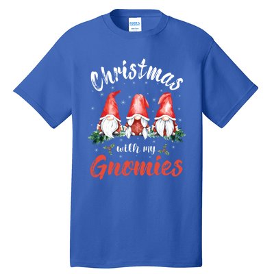 Christmas With My Gnomies Gnomes Christmas Gift Tall T-Shirt