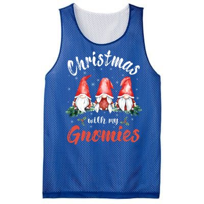 Christmas With My Gnomies Gnomes Christmas Gift Mesh Reversible Basketball Jersey Tank